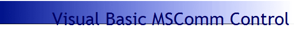 Visual Basic MSComm Control
